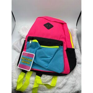 Multi Color Backpack NWT Pink Yellow